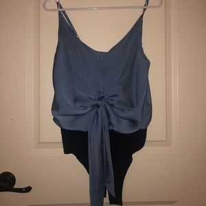 Blue bodysuit